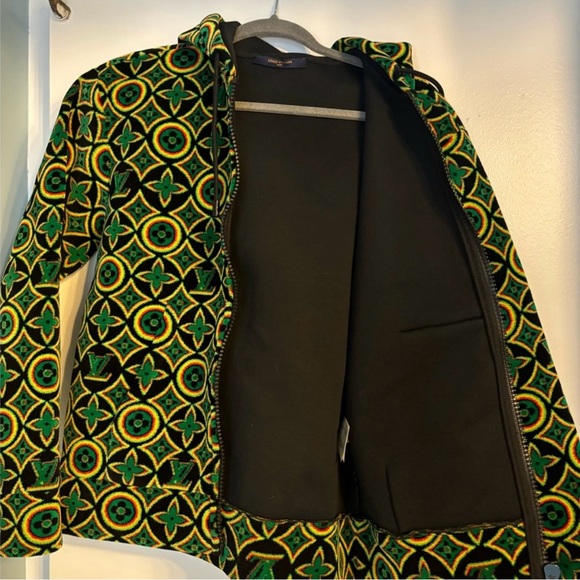 Louis Vuitton Multicolor Jamaican Flower
Terry Cotton Zip Front Hoodie - Picture 2 of 7